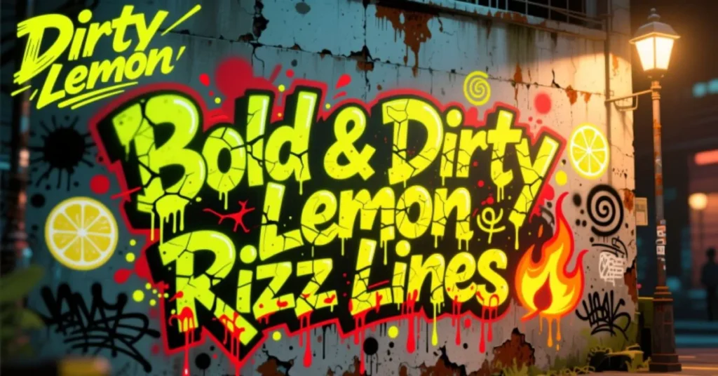 Bold & Dirty Lemon Rizz Lines 