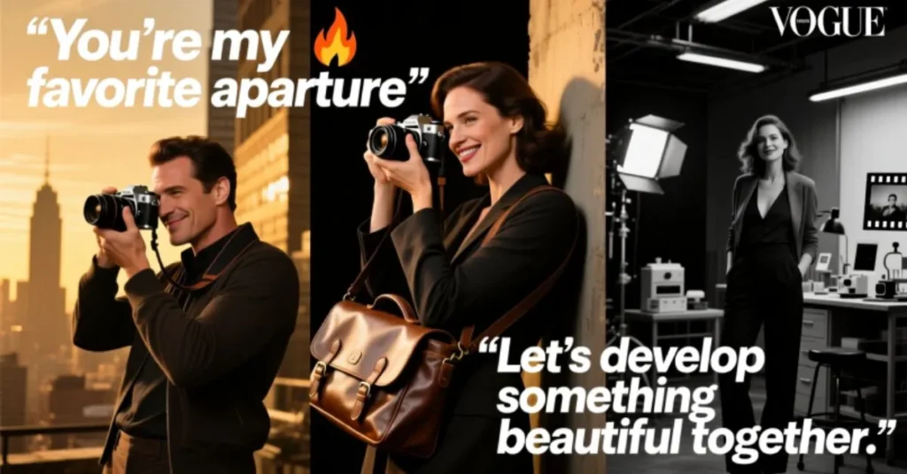 Bold Photographer Pick Up Lines 