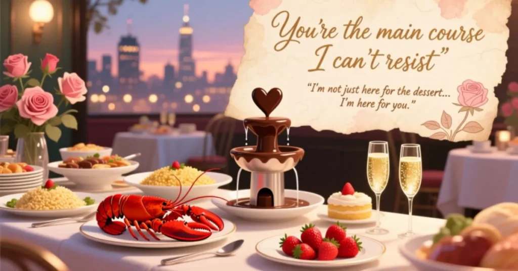 Romantic Buffet Pick Up Lines