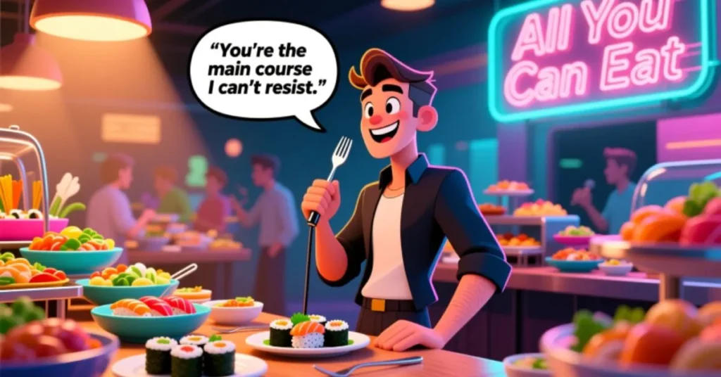 Clever Buffet Pick Up Lines