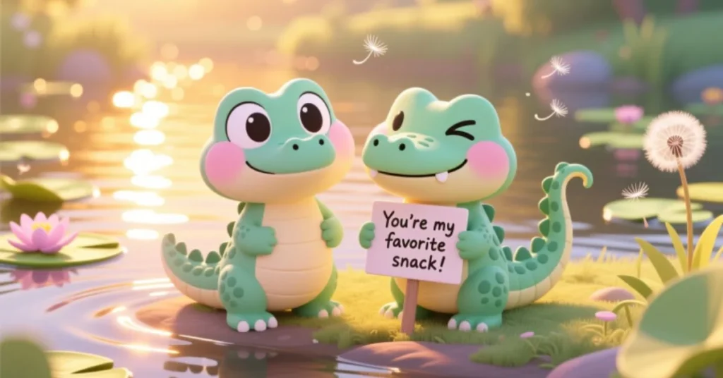 Cute Alligators Pick Up Lines