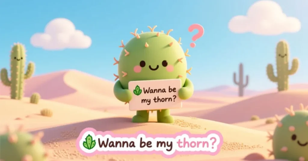 Cute Cactus Pick Up Lines