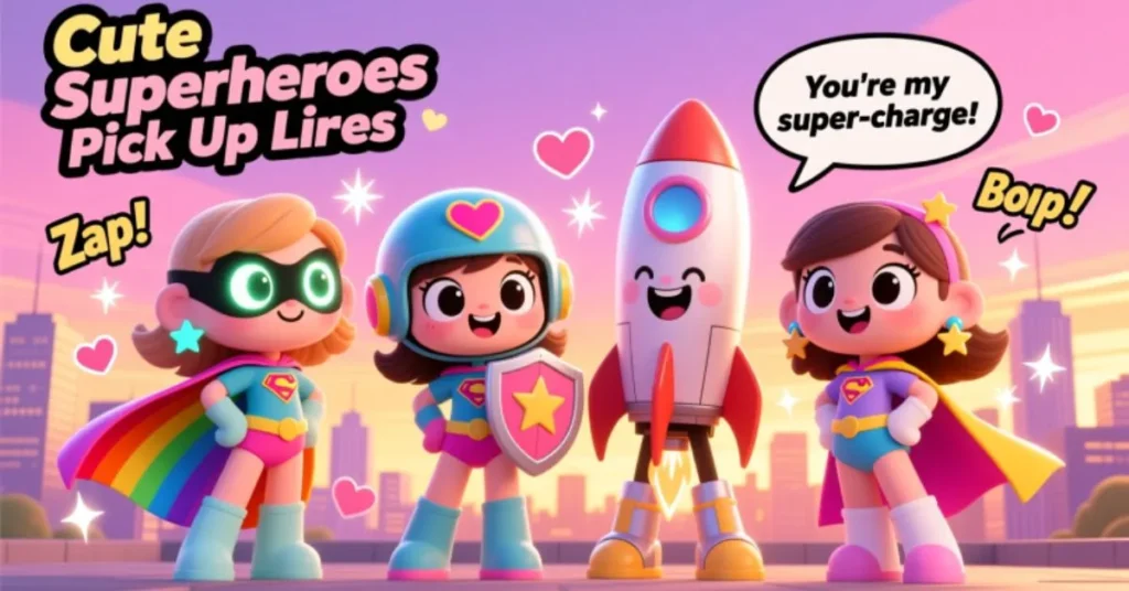 Cute Superheroes Pick Up Lines