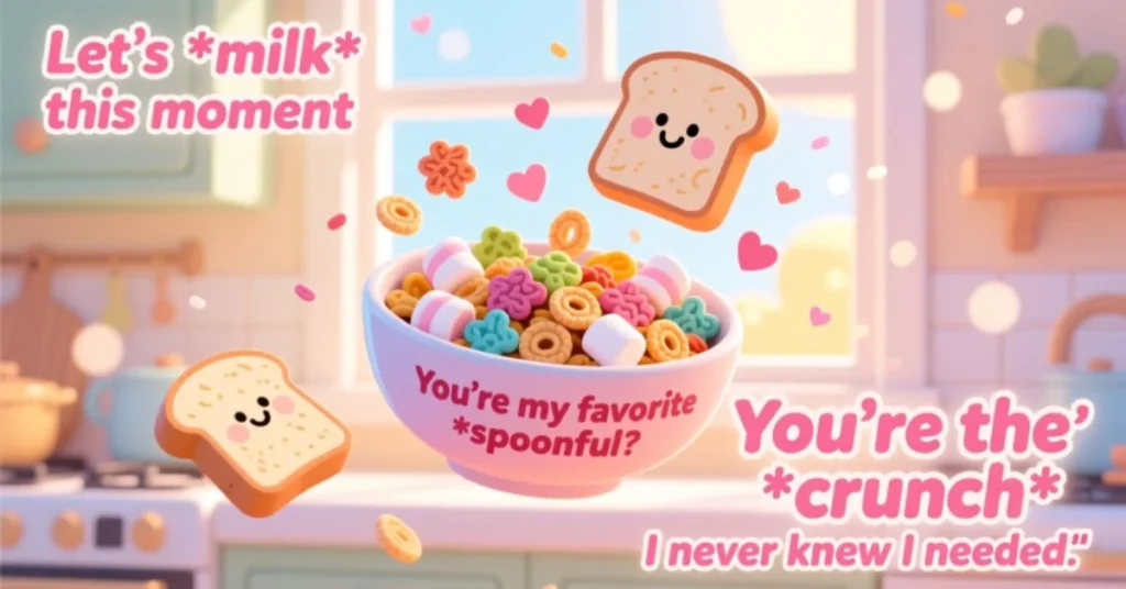 Flirty Cereal Pick Up Lines 