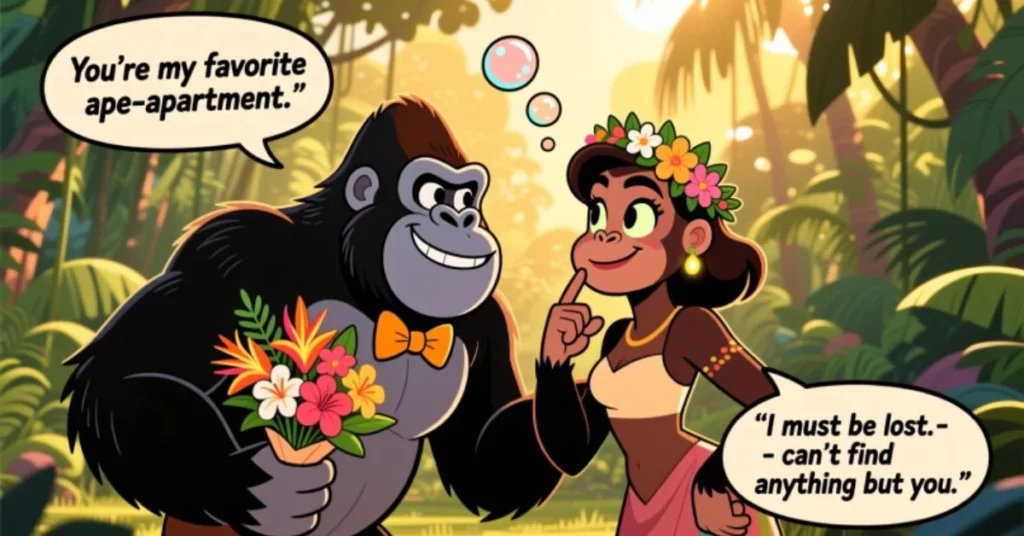 Flirty Gorillas Pick Up Lines