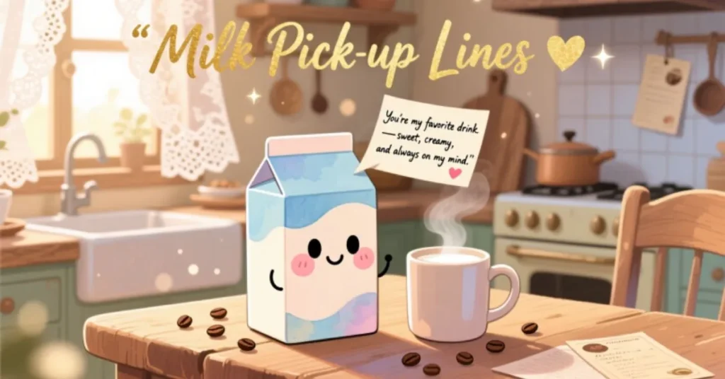 Flirty Milk Pick Up Lines 