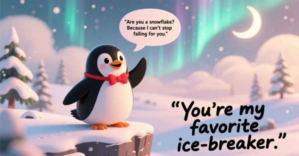 Flirty Penguin Pick Up Lines