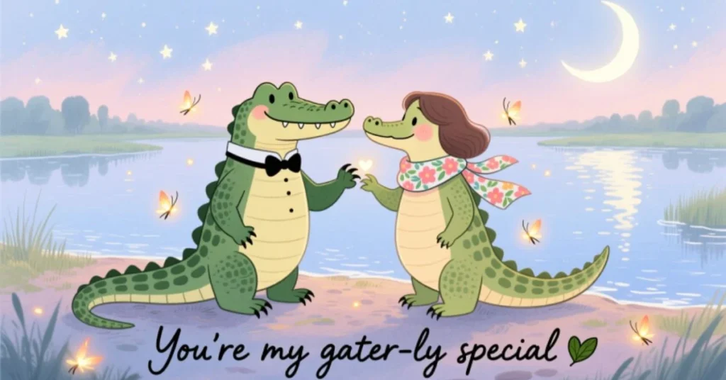 Romantic Alligators Pick Up Lines