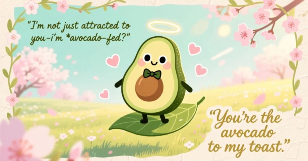 Romantic Avocado Pick Up Lines 