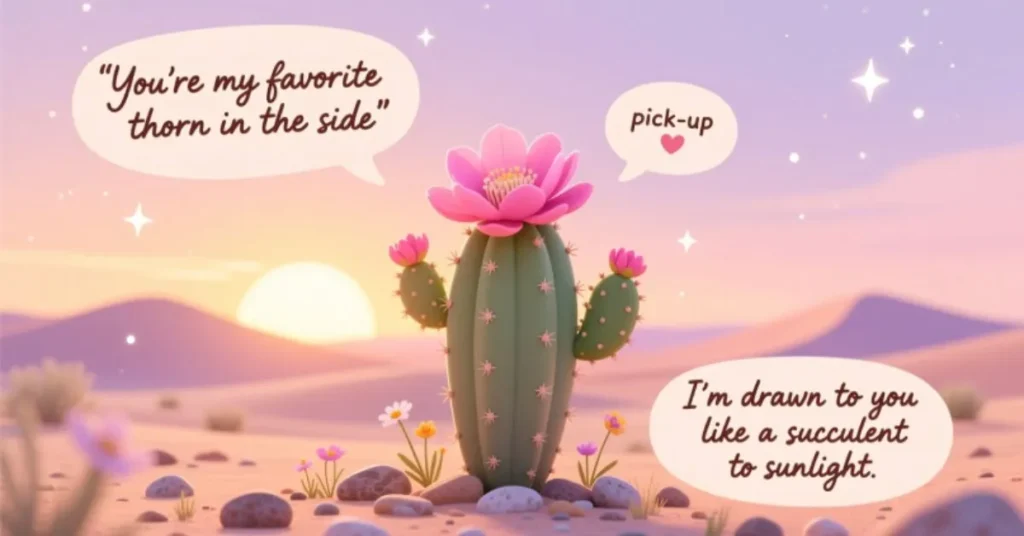 Romantic Cactus Pick Up Lines