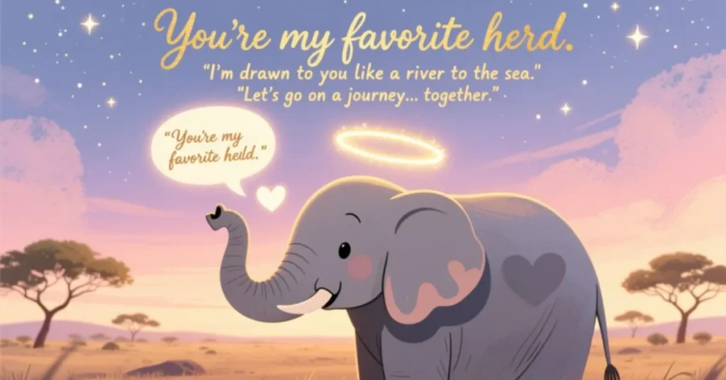 Romantic Elephant Pick Up Lines 