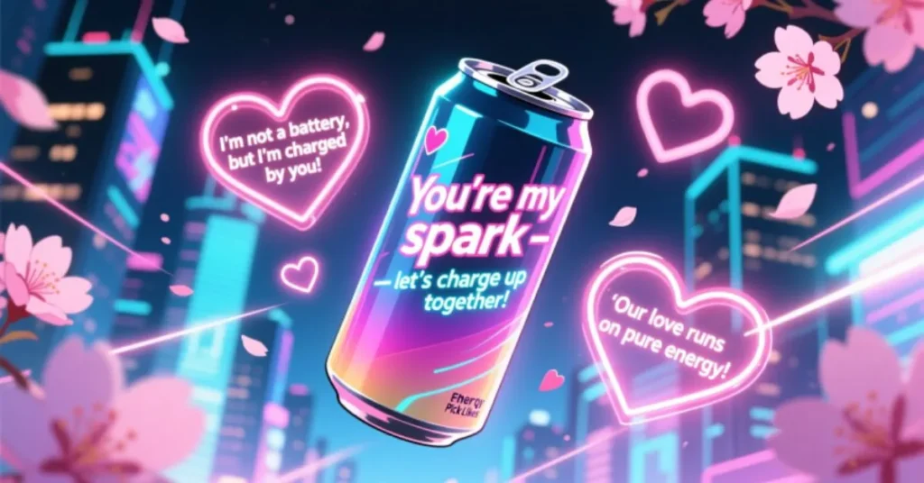 Romantic Energy Drink Pick Up Lines