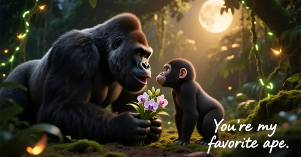 Romantic Gorillas Pick Up Lines