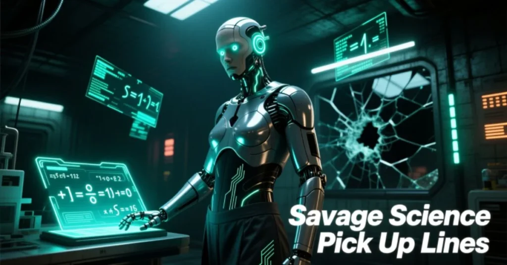 Savage Science Pick Up Lines