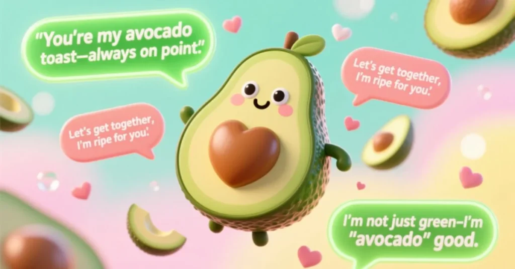 Severe Avocado Pick Up Lines 
