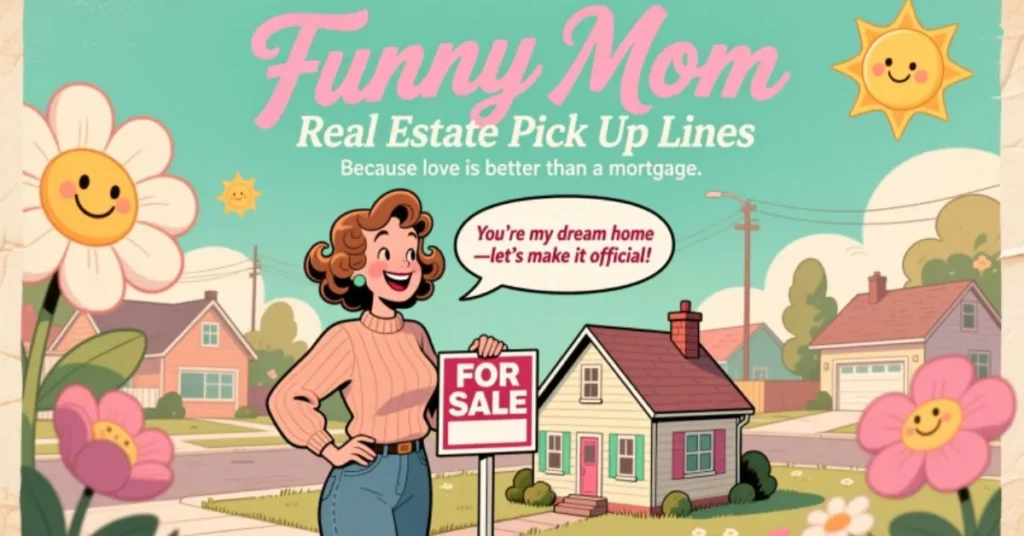Funny Mom Real Estate Pick Up Lines