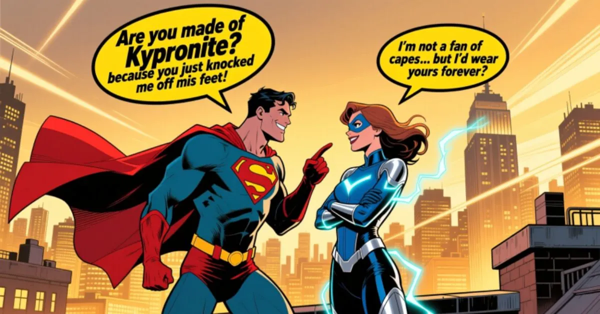Superheroes Pick Up Lines