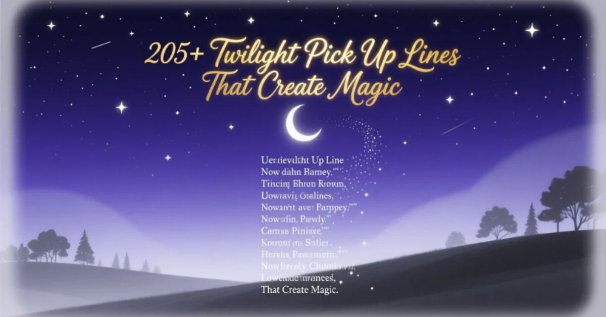 Twilight Pick Up Lines