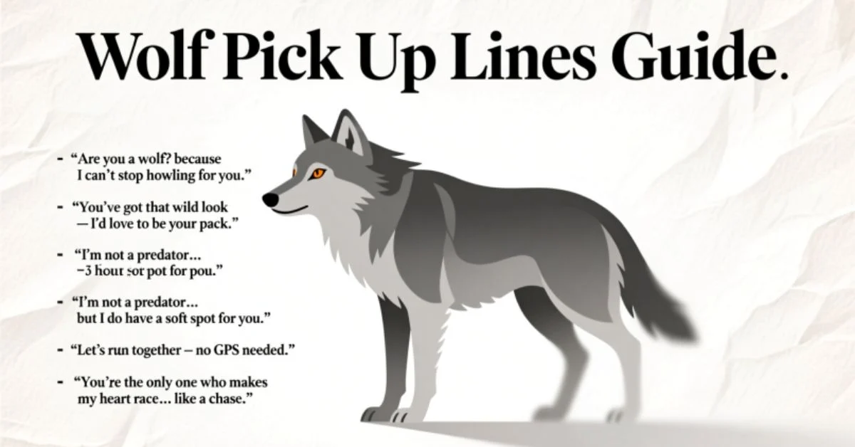 Wolf Pick Up Lines