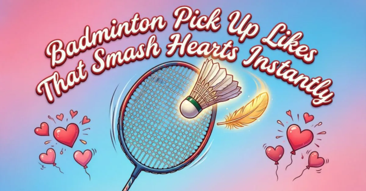 Badminton Pick Up Lines