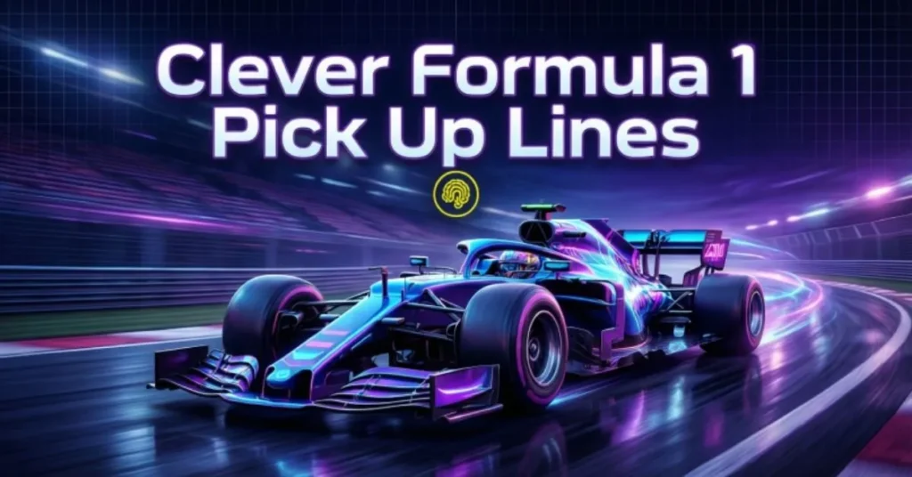 Clever Formula 1 Pick Up Lines 