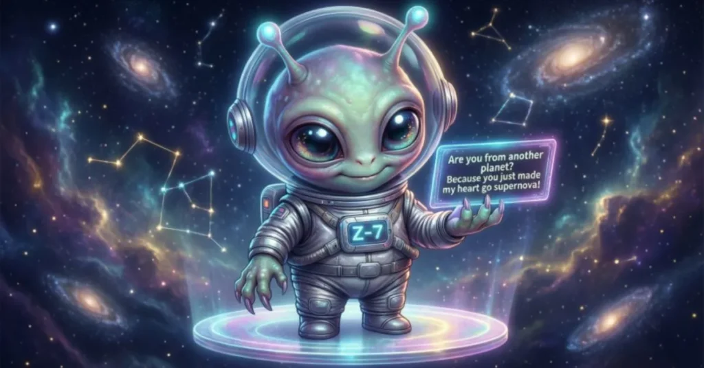 Cute Alien Pick Up Lines 