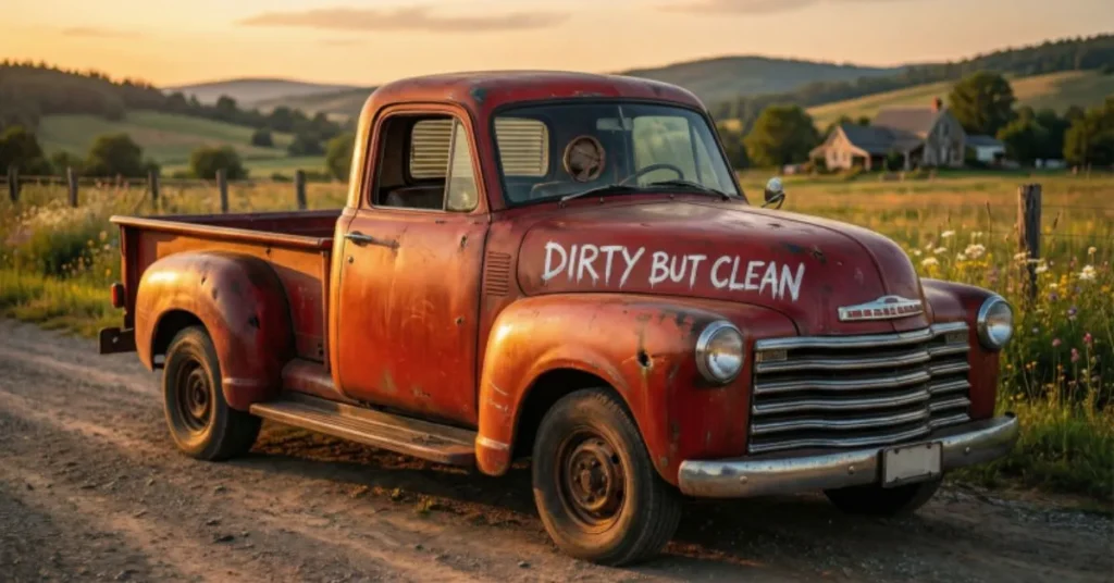 Dirty but Clean Truck Rizz Lines