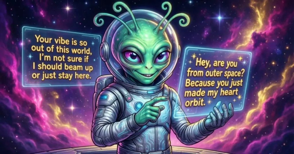 Flirty Alien Pick Up Lines 