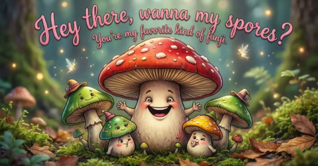 Flirty Mushroom Pick Up Lines