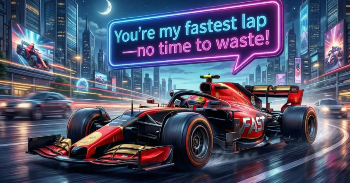 Formula 1 Pick Up Lines