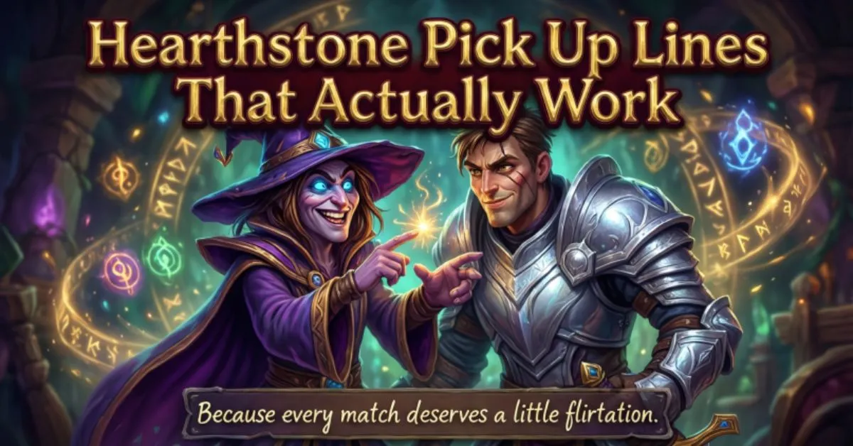 Hearthstone Pick Up Lines