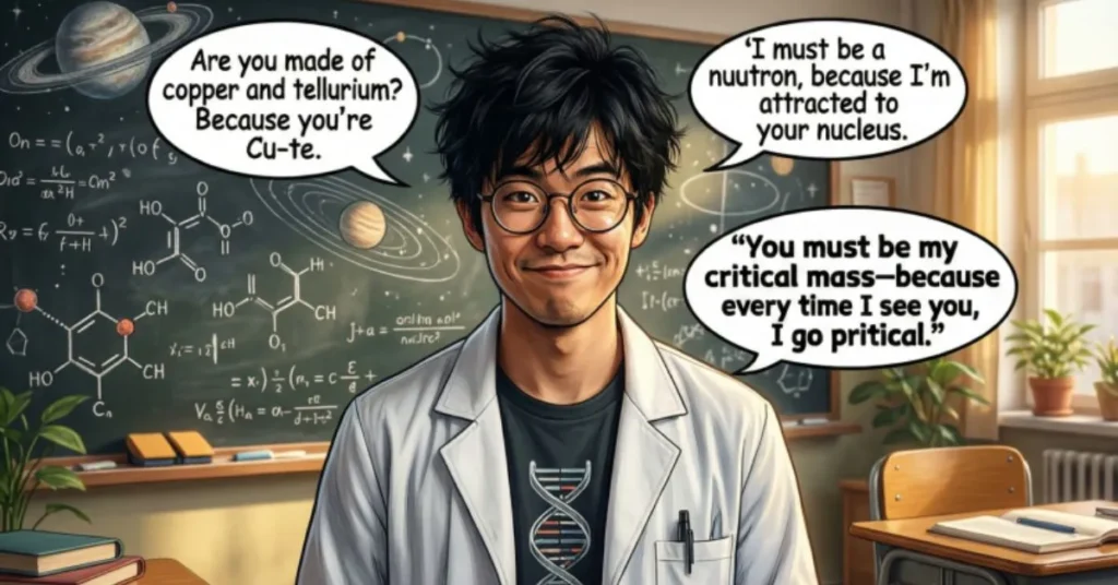 Nerdy Science Pick Up Lines