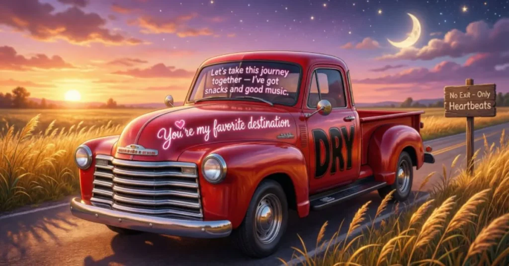 Romantic Truck Pick Up Lines