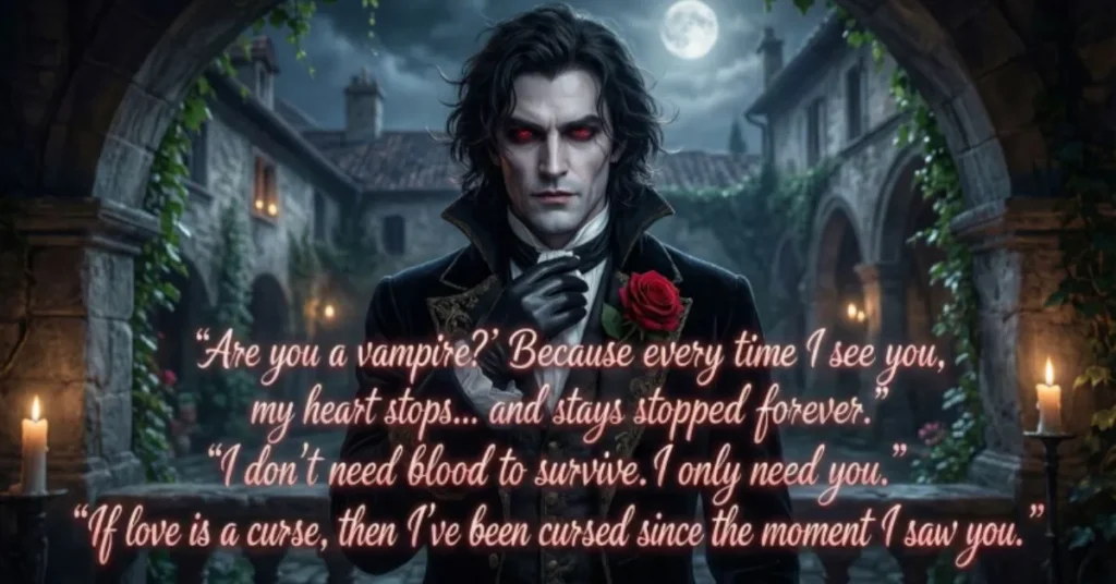 Romantic Vampire Pick Up Lines