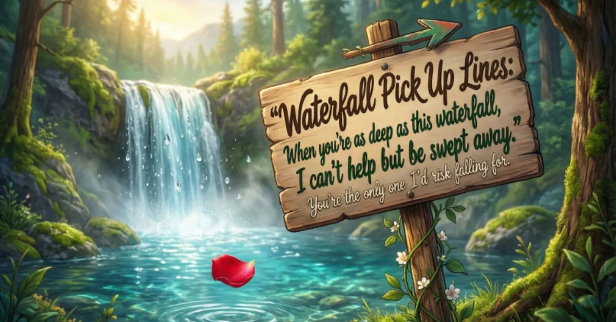 Waterfall Pick Up Lines