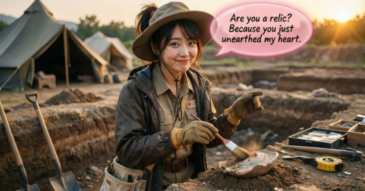 Archaeology Pick Up Lines