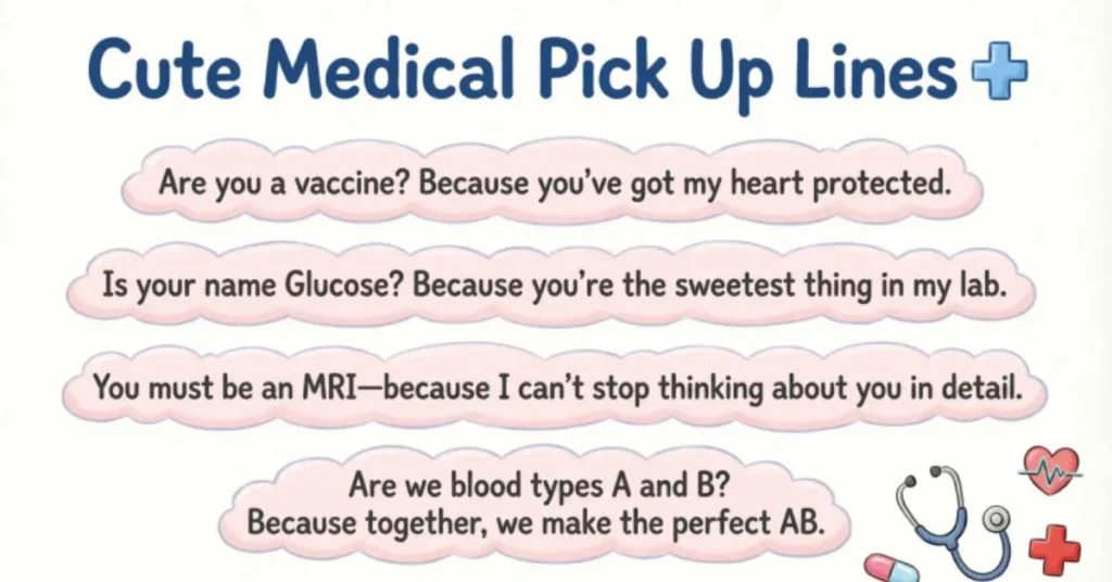 Cute Medical Pick Up Lines 