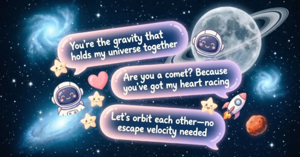 Cute Space Pick Up Lines