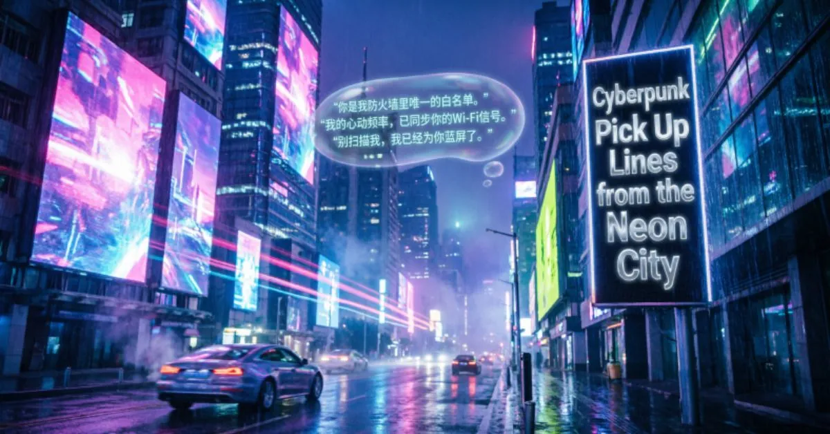 Cyberpunk Pick Up Lines