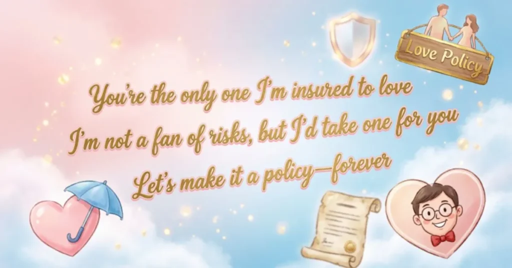 Flirty Insurance Pick Up Lines 