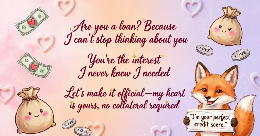  Flirty Loan Pick Up Lines