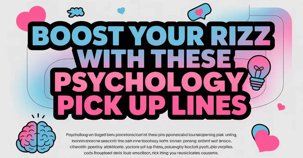 Psychology Pick Up Lines