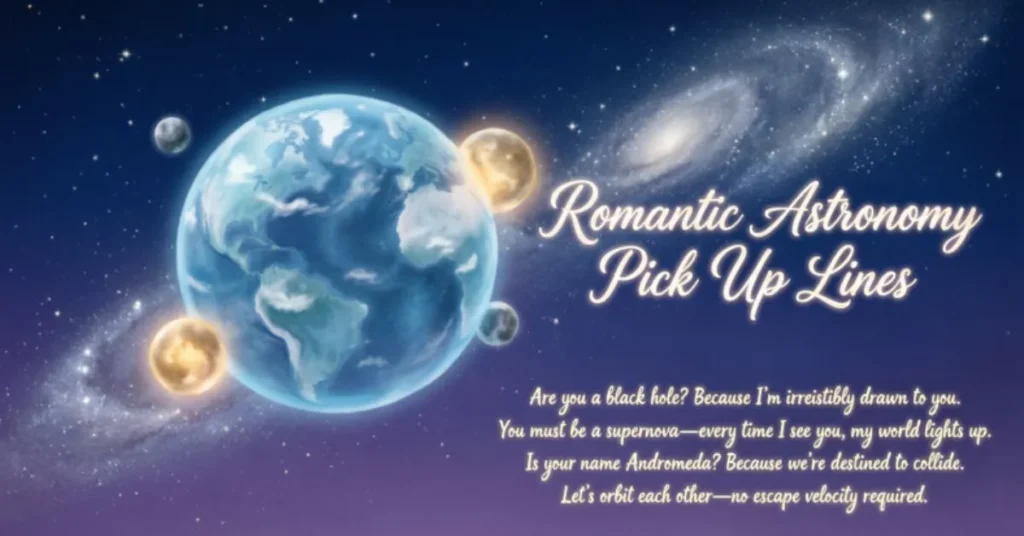 Romantic Astronomy Pick Up Lines
