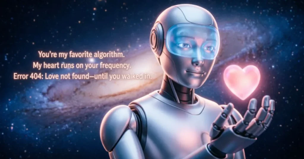 Romantic Robot Pick Up Lines