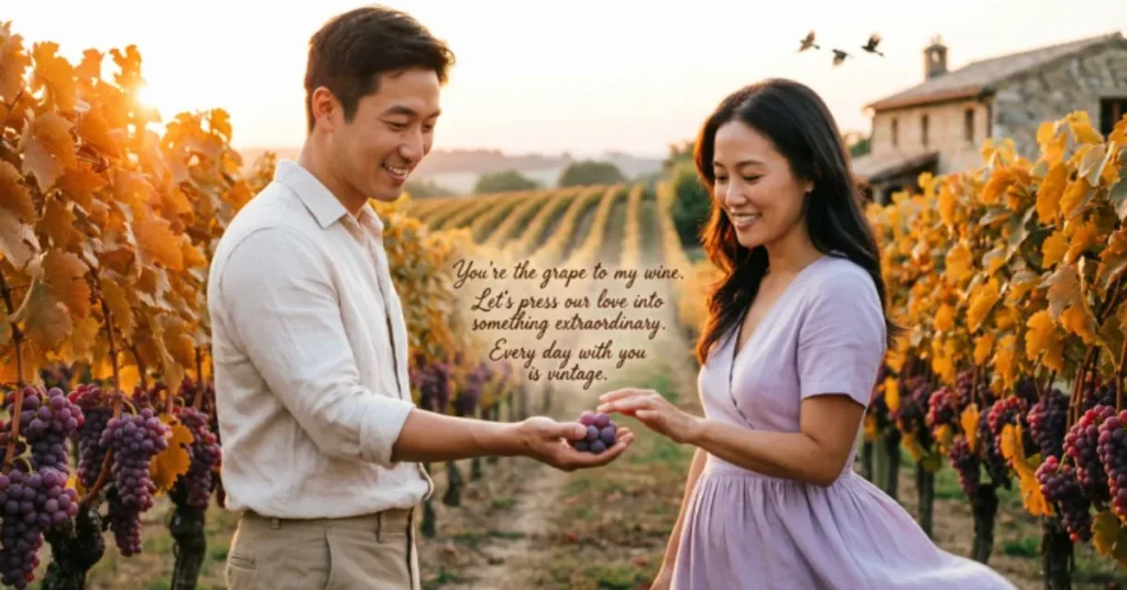 Romantic Vineyard Pick Up Lines