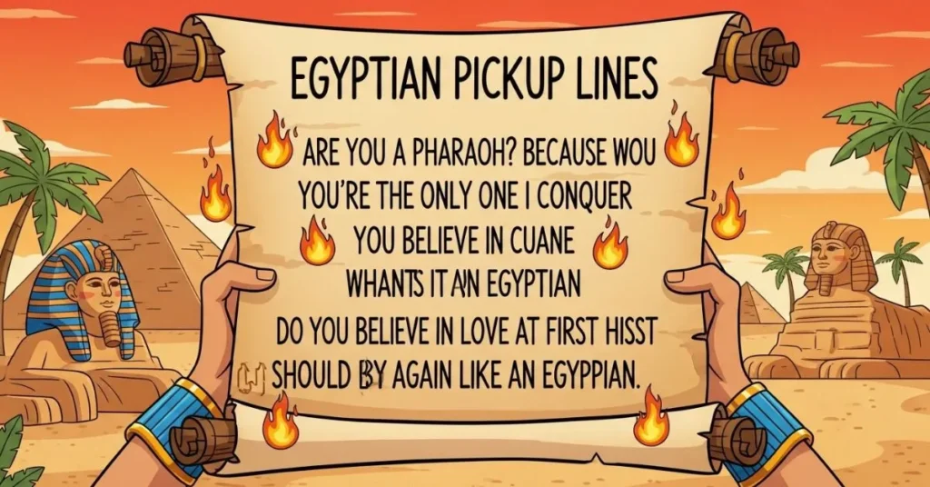 Bold Egyptian Pickup Lines