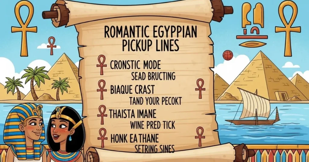 Romantic Egyptian Pickup Lines