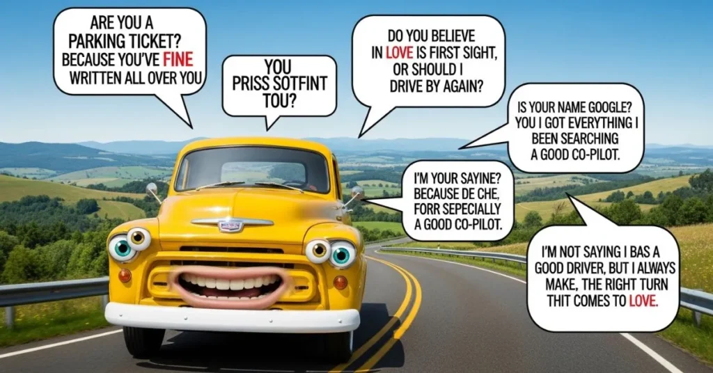 Cheesy Driving Pickup Lines