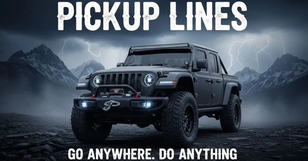 Cool & severe Jeep Pickup Lines