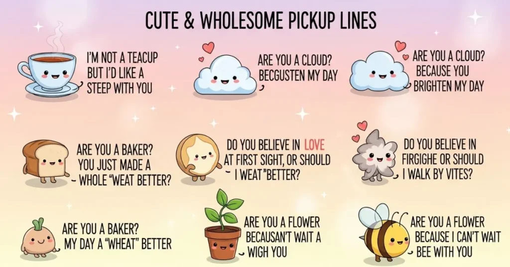 Cute & Wholesome Pickup Lines